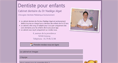 Desktop Screenshot of dentiste-pour-enfants.fr