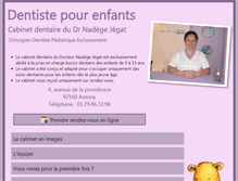 Tablet Screenshot of dentiste-pour-enfants.fr